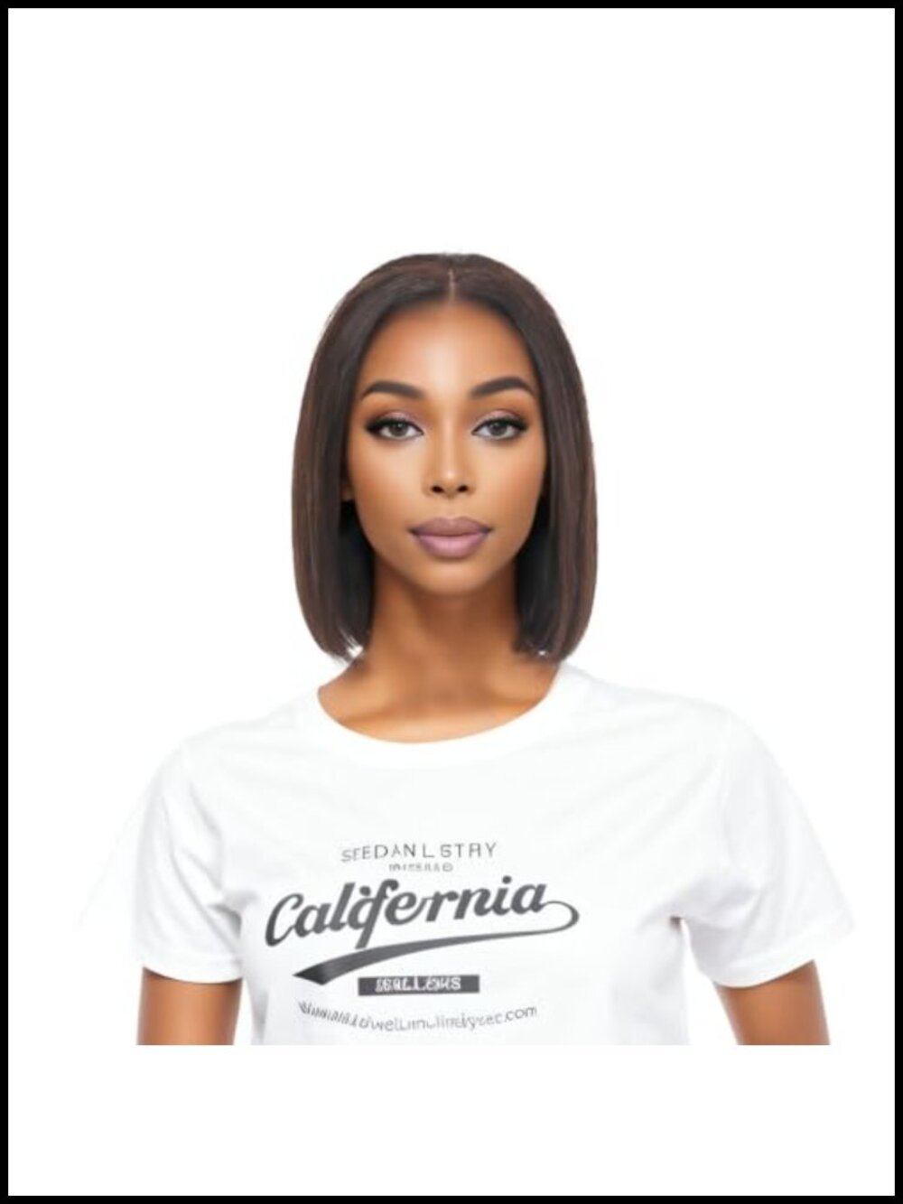 8 Inch Real 100% Human Hair Bob Wig HD 13x4 Front Lace Wig for Women